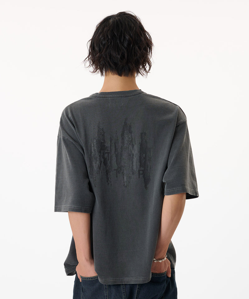 【WETTEMPT｜ウィテンプト】PIGMENT BACK LOGO TEE / ピグメントバックロゴT