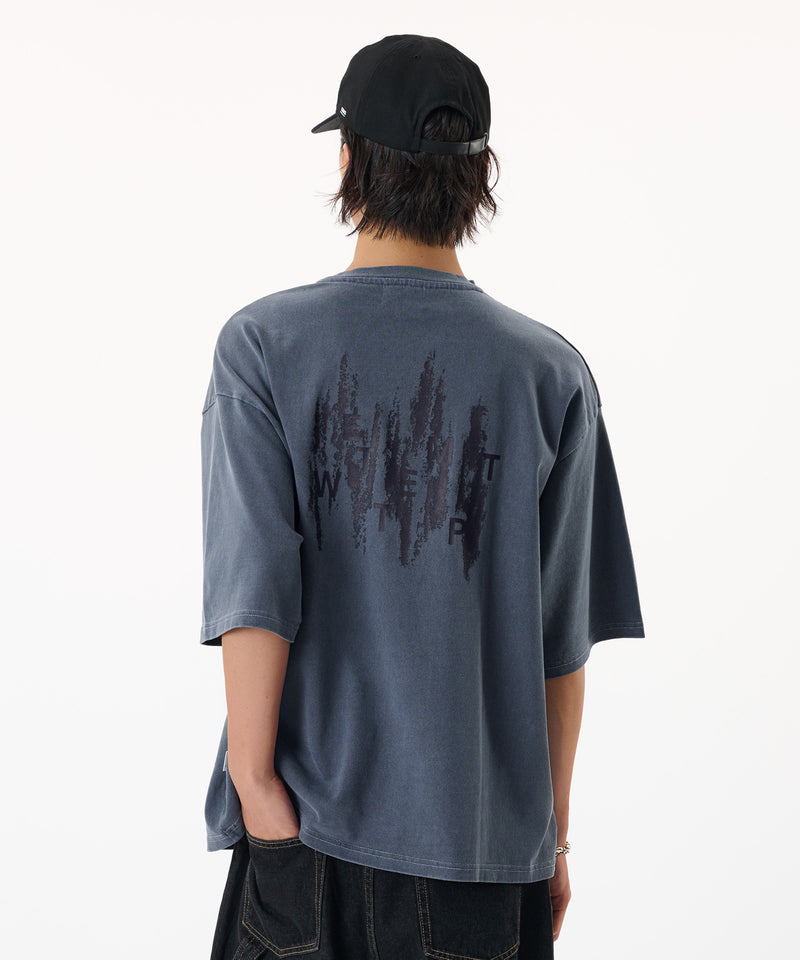 【WETTEMPT｜ウィテンプト】PIGMENT BACK LOGO TEE / ピグメントバックロゴT