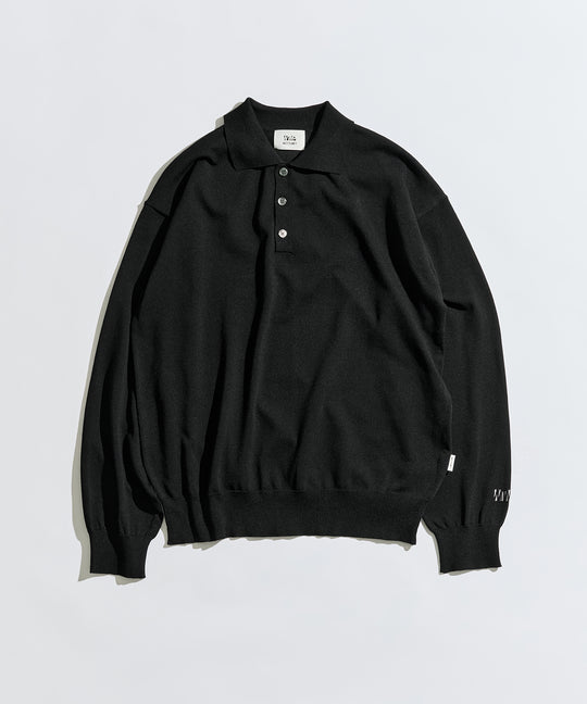 【WETTEMPT｜ウィテンプト】HIGH GAUGE L/S KNIT POLO / ハイゲージL/Sニットポロ