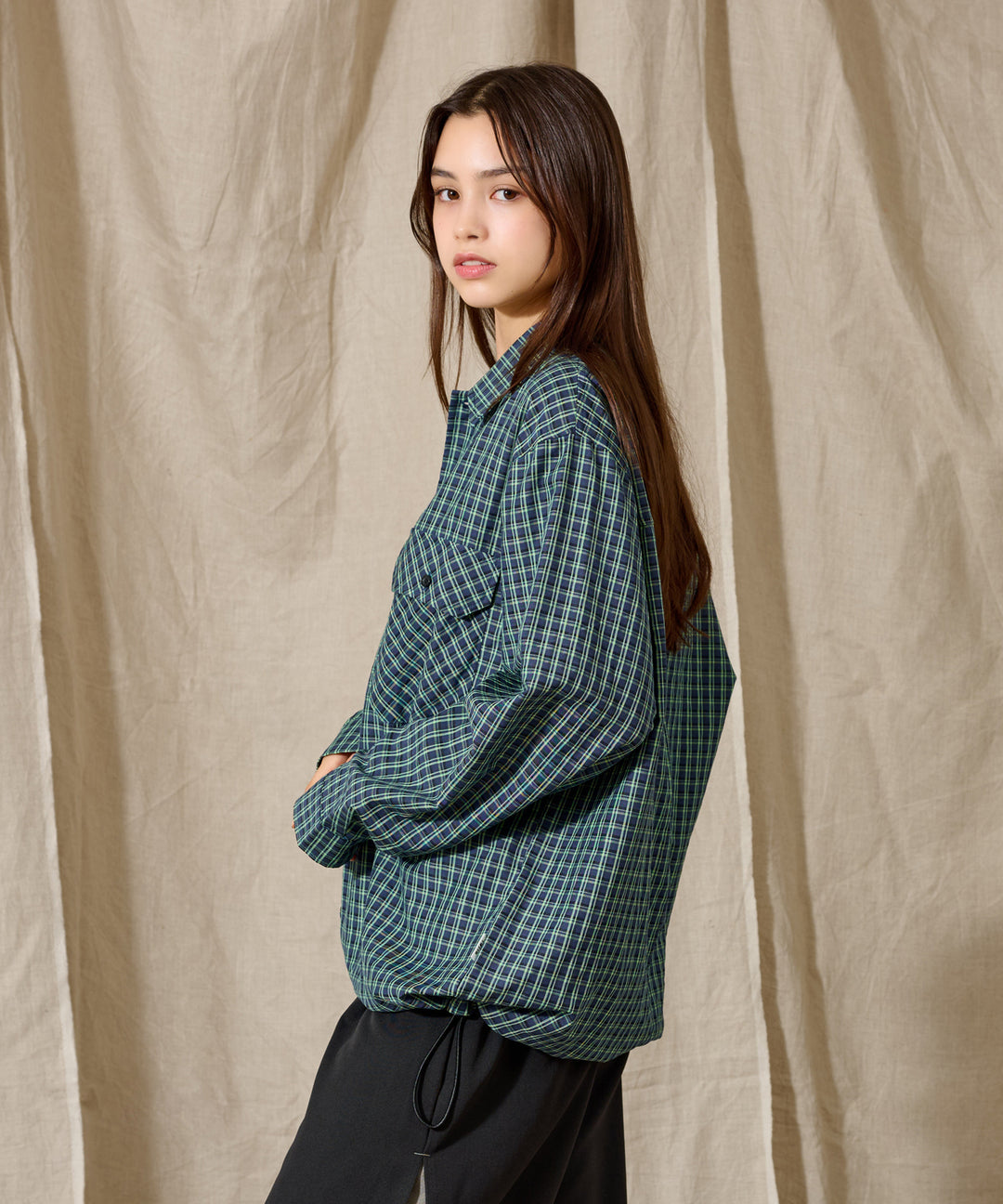 トップス kolor/BEACON 19AW Heavy TWILL CheckShirt WETTEMPT｜ウィテンプト】BALLOON CHECKED SHIRT / バルーンチェック