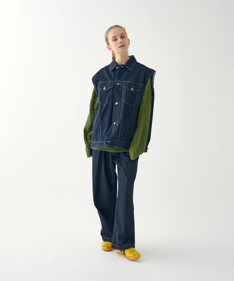 【WETTEMPT】NO SLEEVE DENIM JACKET/ノースリーブデニムジャケット