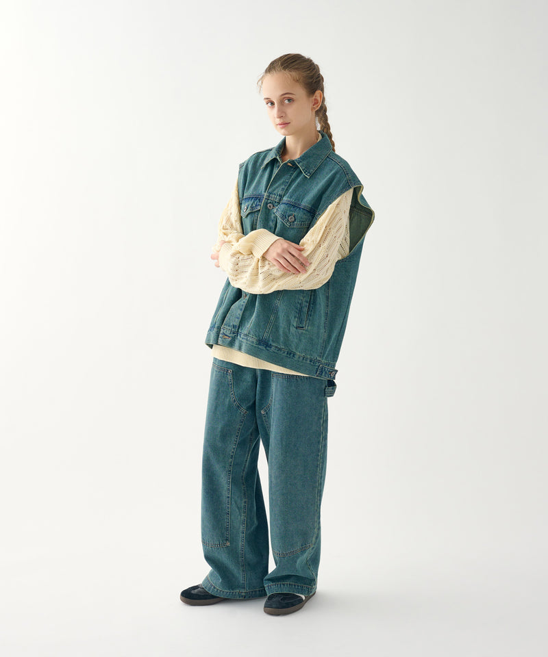 【WETTEMPT】NO SLEEVE DENIM JACKET/ノースリーブデニムジャケット