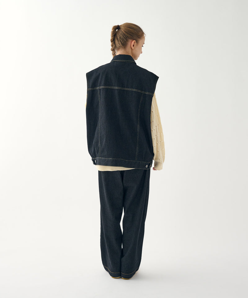 【WETTEMPT】NO SLEEVE DENIM JACKET/ノースリーブデニムジャケット