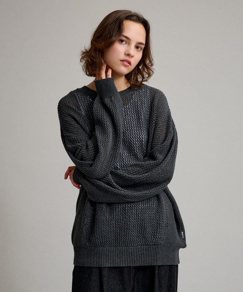 【WETTEMPT｜ウィテンプト】LOOSE MESH KNIT / ルーズメッシュニット