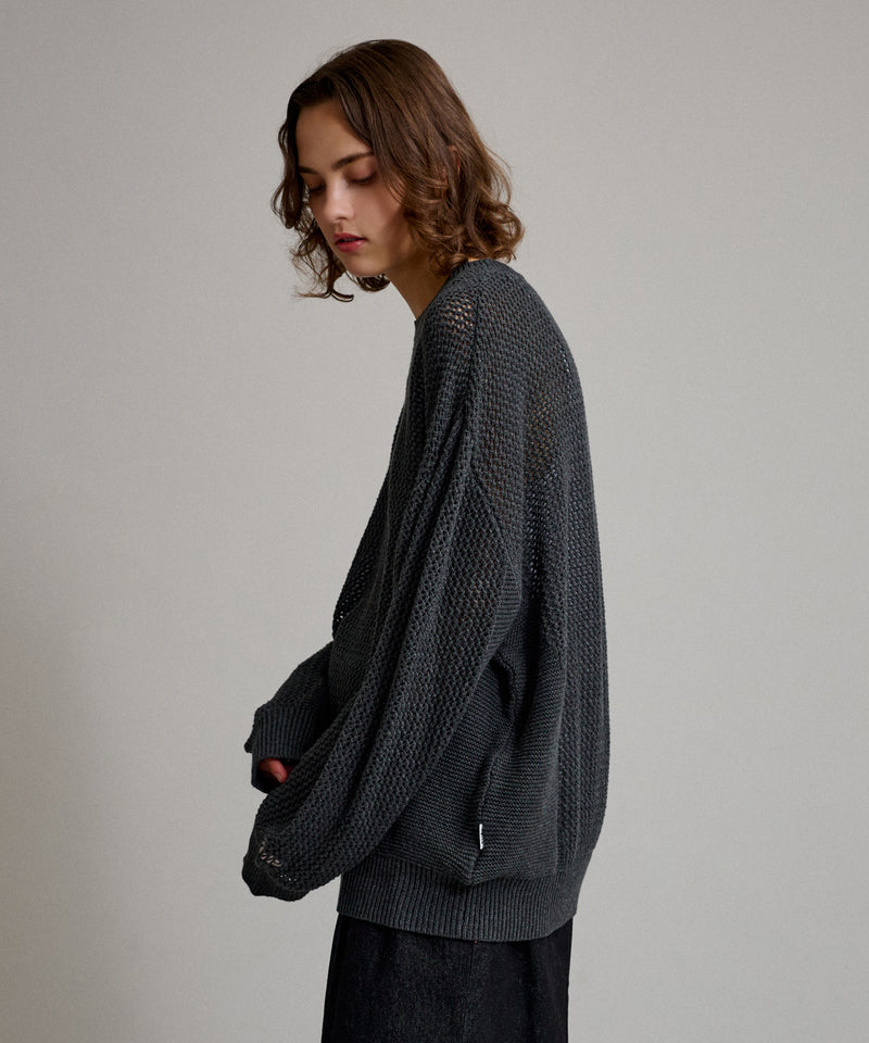 【WETTEMPT｜ウィテンプト】LOOSE MESH KNIT / ルーズメッシュニット