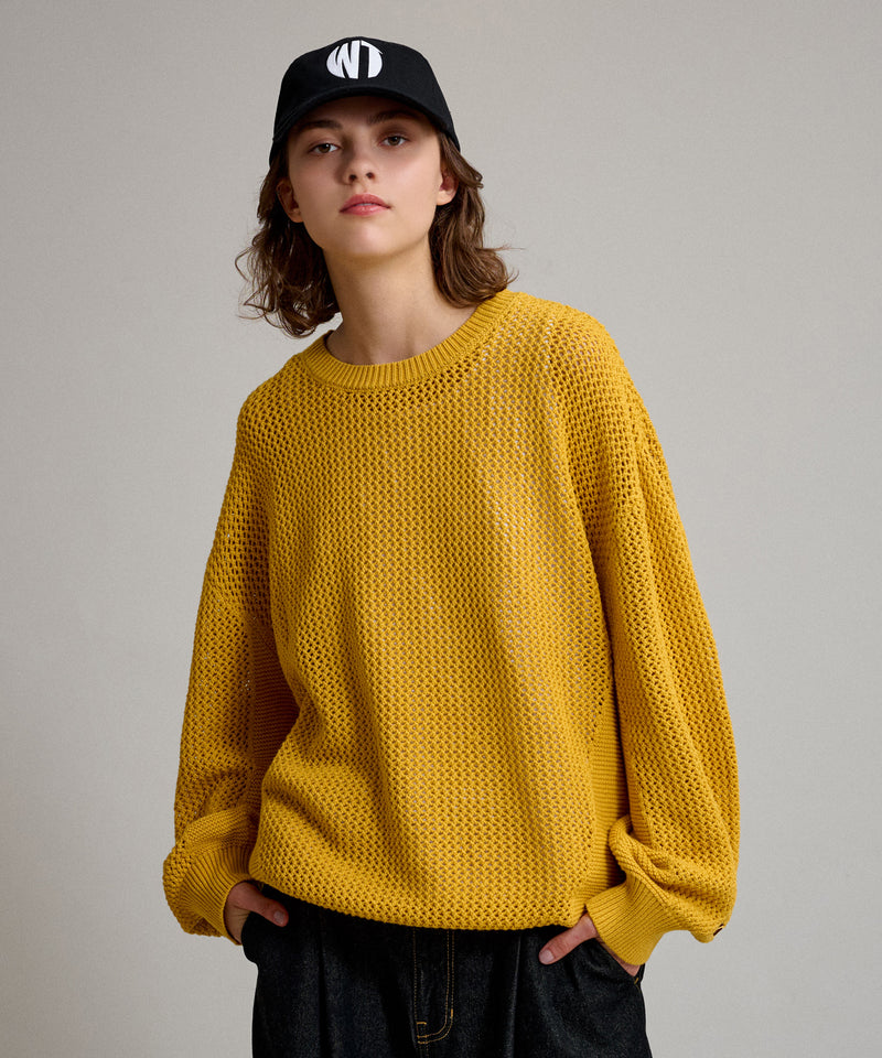 【WETTEMPT｜ウィテンプト】LOOSE MESH KNIT / ルーズメッシュニット