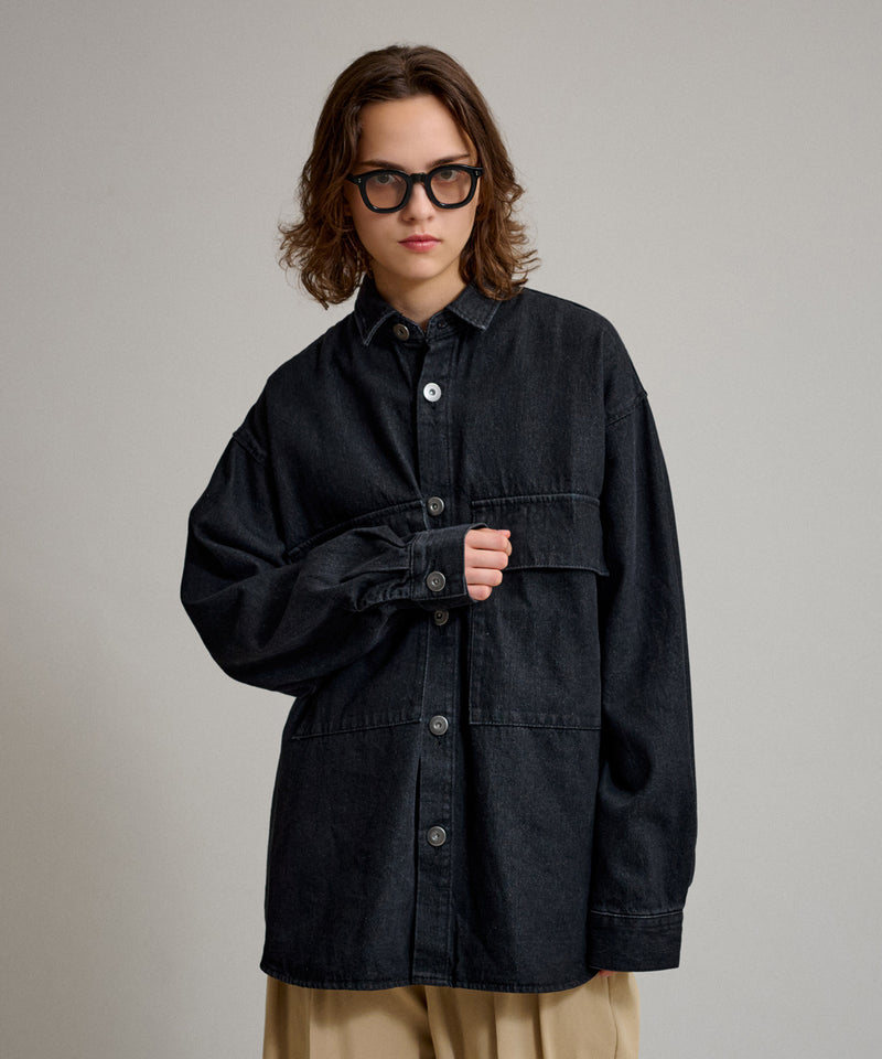 【WETTEMPT｜ウィテンプト】BIG POCKET DENIM SHIRT / ビッグポケットデニムシャツ