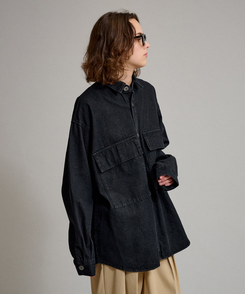 【WETTEMPT｜ウィテンプト】BIG POCKET DENIM SHIRT / ビッグポケットデニムシャツ