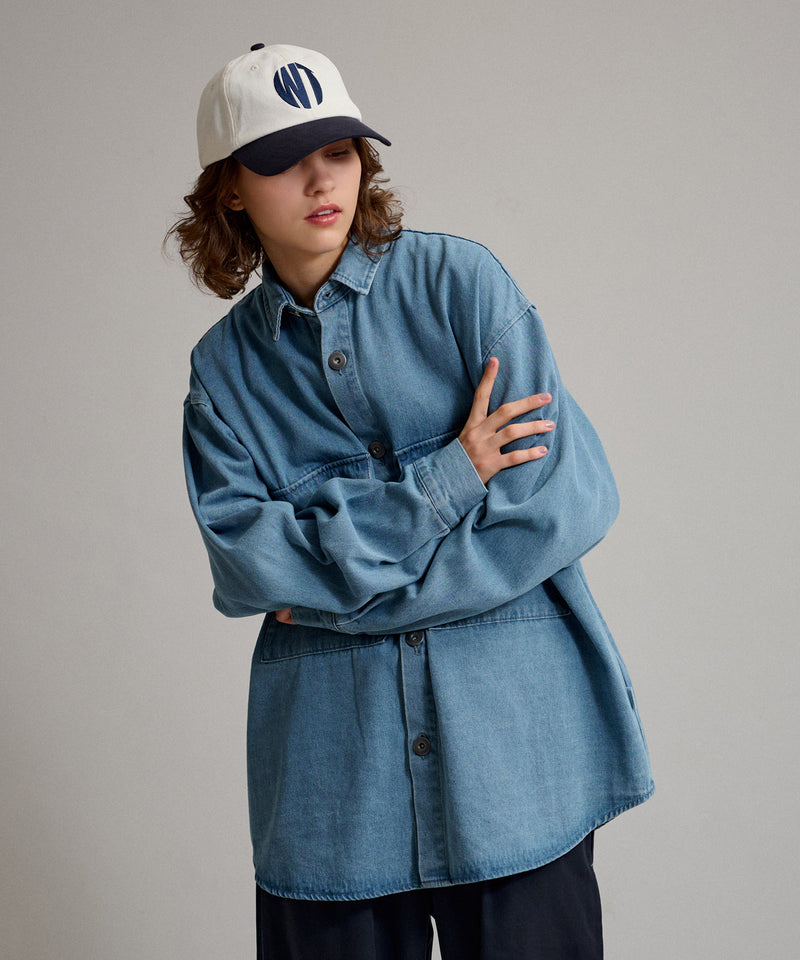 【WETTEMPT｜ウィテンプト】BIG POCKET DENIM SHIRT / ビッグポケットデニムシャツ