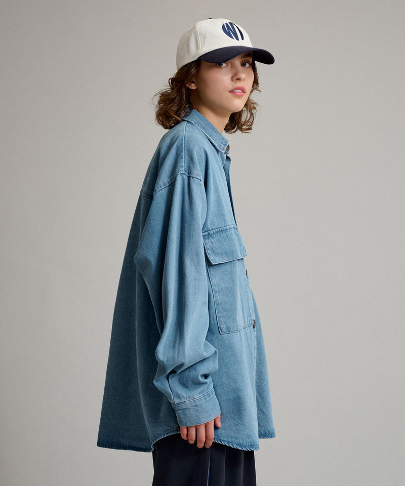 【WETTEMPT｜ウィテンプト】BIG POCKET DENIM SHIRT / ビッグポケットデニムシャツ