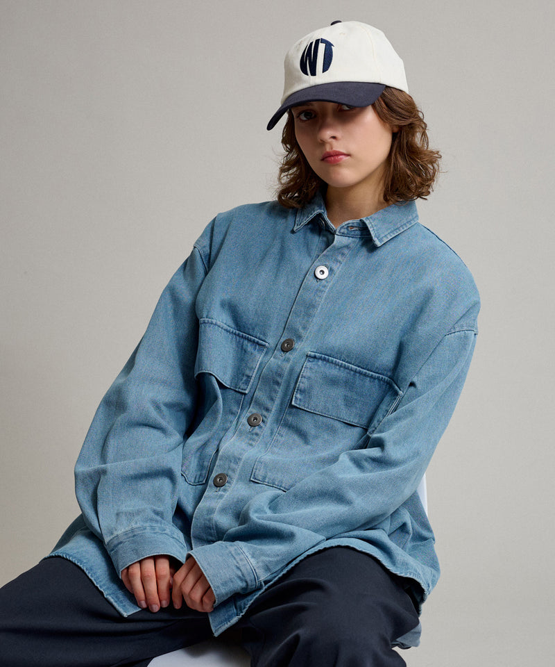 【WETTEMPT｜ウィテンプト】BIG POCKET DENIM SHIRT / ビッグポケットデニムシャツ