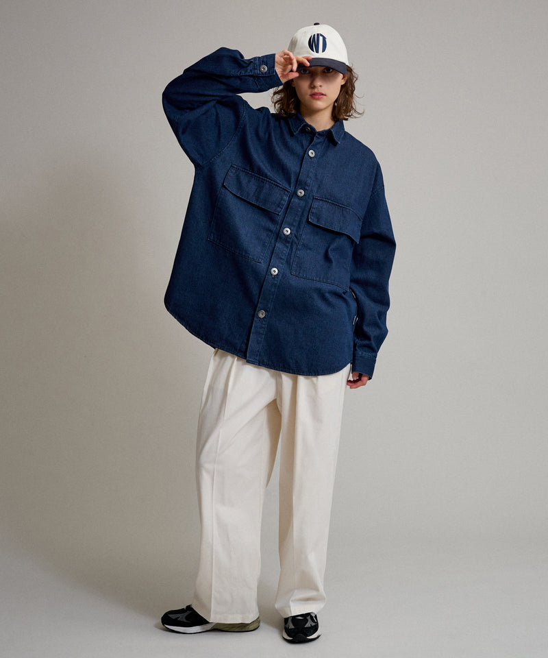 【WETTEMPT｜ウィテンプト】BIG POCKET DENIM SHIRT / ビッグポケットデニムシャツ