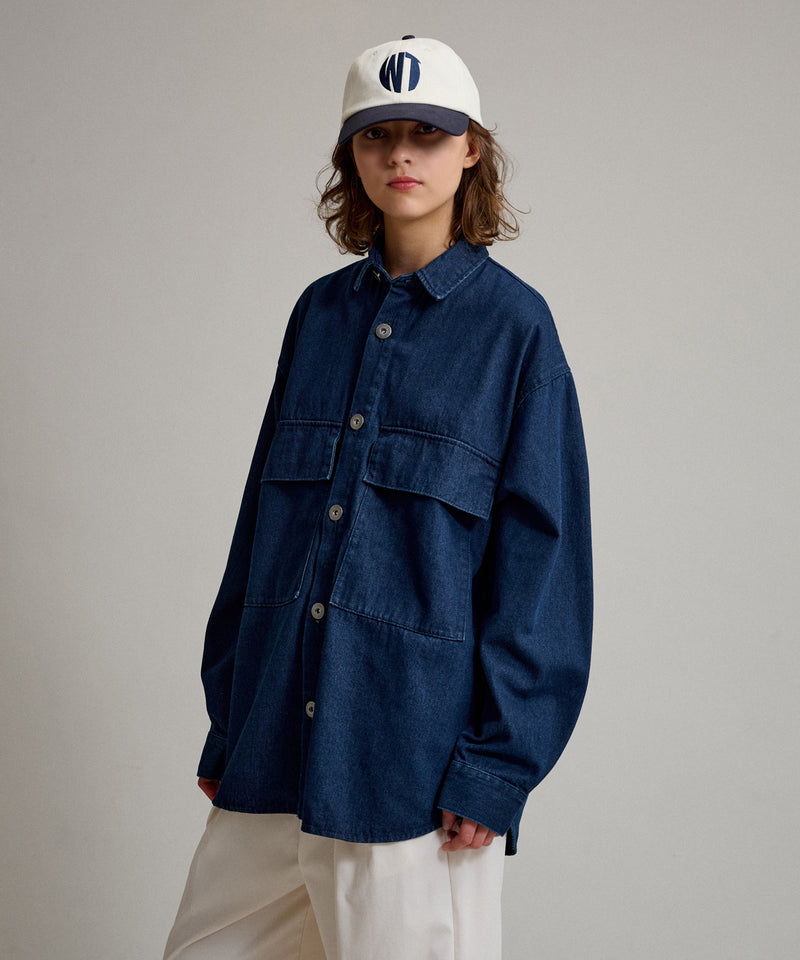 【WETTEMPT｜ウィテンプト】BIG POCKET DENIM SHIRT / ビッグポケットデニムシャツ