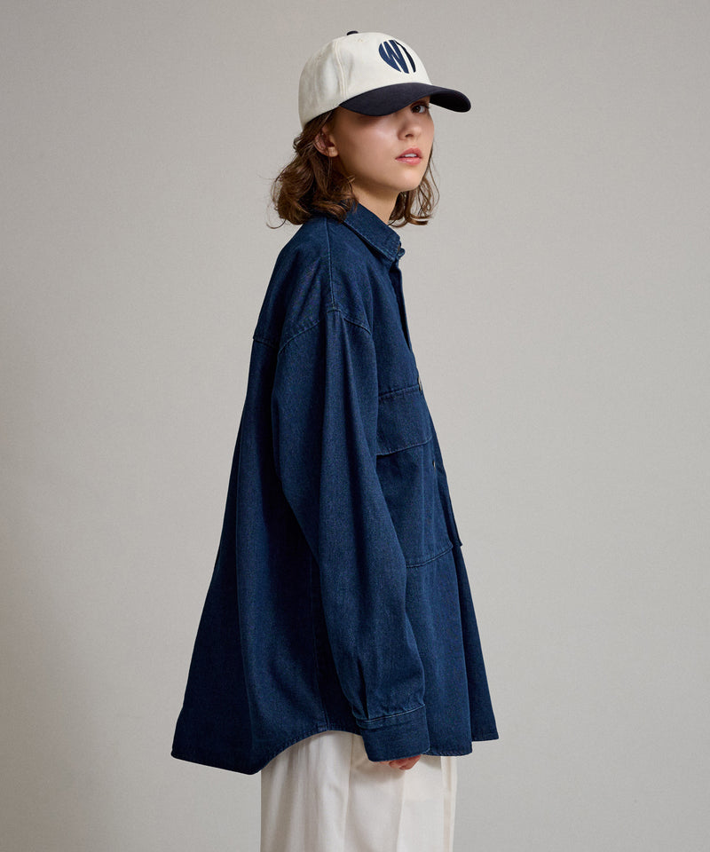 【WETTEMPT｜ウィテンプト】BIG POCKET DENIM SHIRT / ビッグポケットデニムシャツ