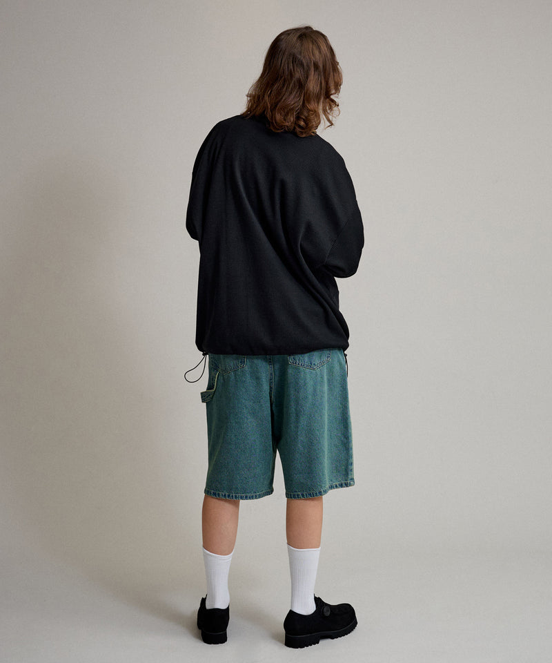 【WETTEMPT｜ウィテンプト】WAFFLE LONG POLO SHIRT / ワッフルロングポロシャツ