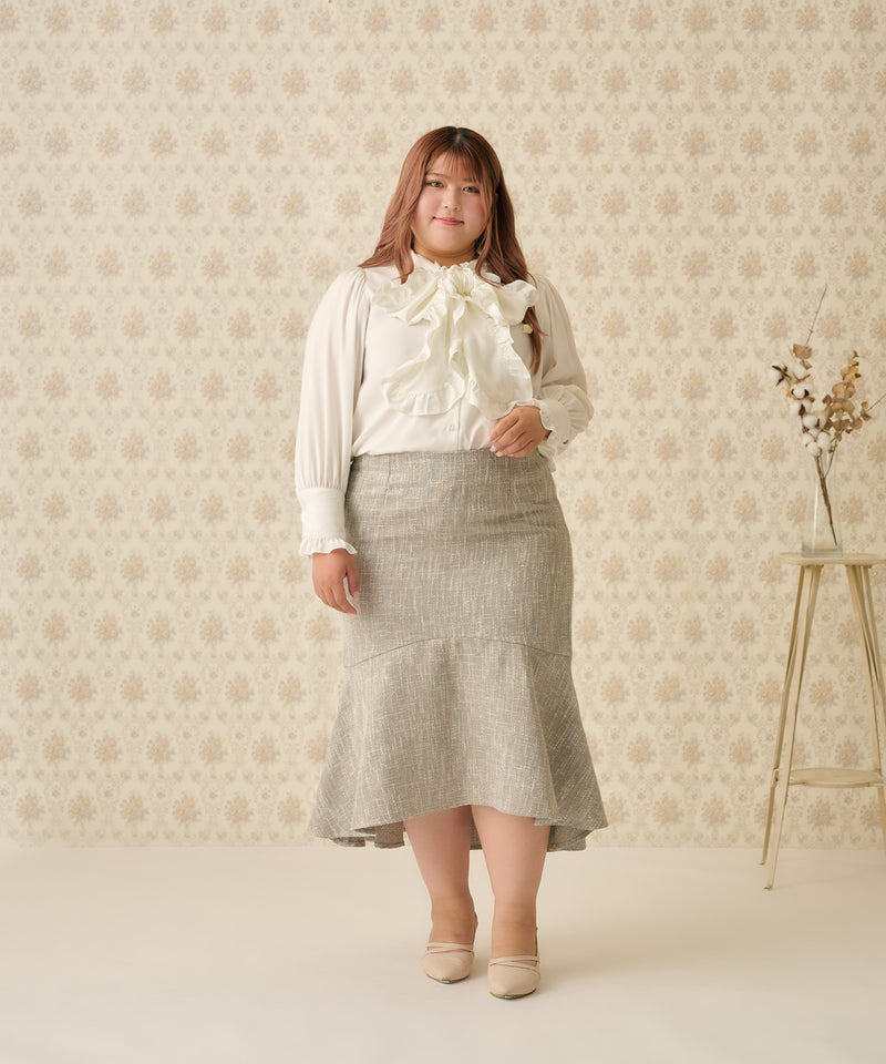 TWEED FISHTAIL MERMAID SKIRT/ツイードフィッシュテールマーメイドスカート