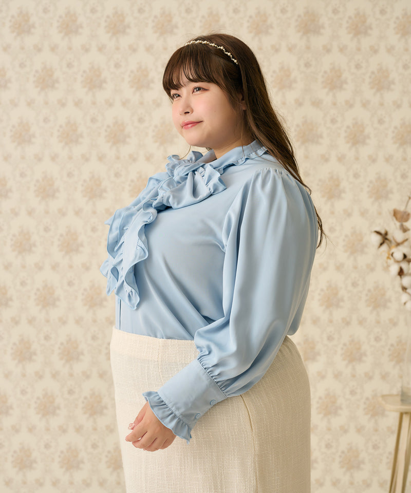 FRILL BOWTIE BLOUSE/フリルボウタイブラウス