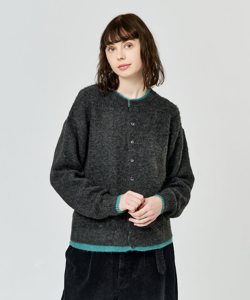 WETTEMPT クルーネックブラッシュレイヤードカーディガン WETTEMPT｜ウィテンプト】CREW NECK BRUSHED LAYERED CARDIGAN