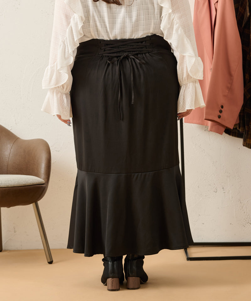 LACE UP MERMAID SKIRT/ レースアップマーメイドスカート