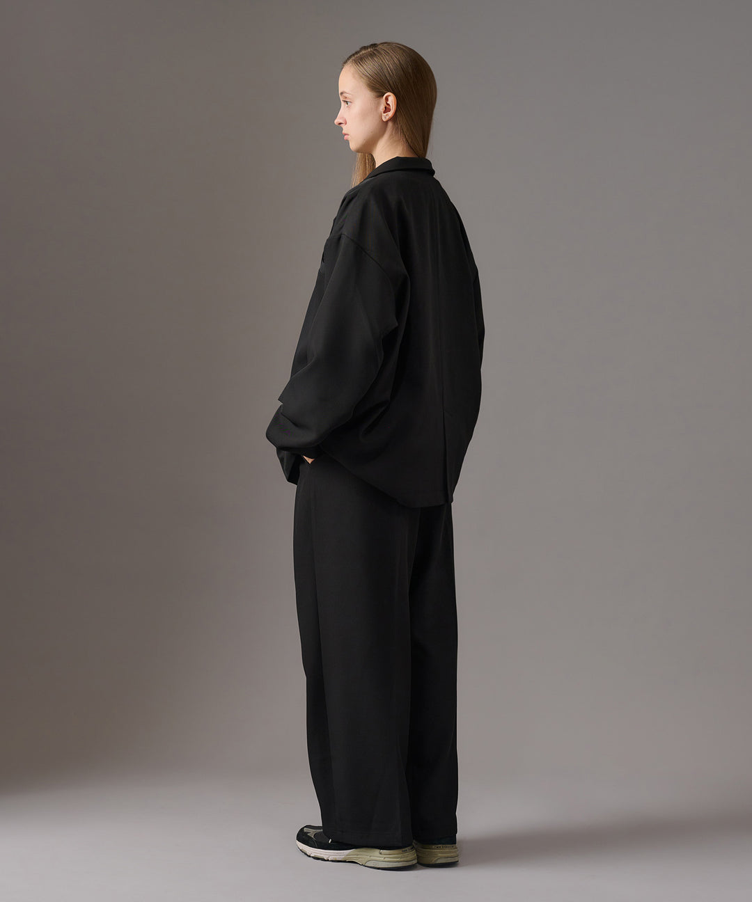 WETTEMPT｜ウィテンプト】2 TUCK EASY SLACKS(P/PU) /ツータック