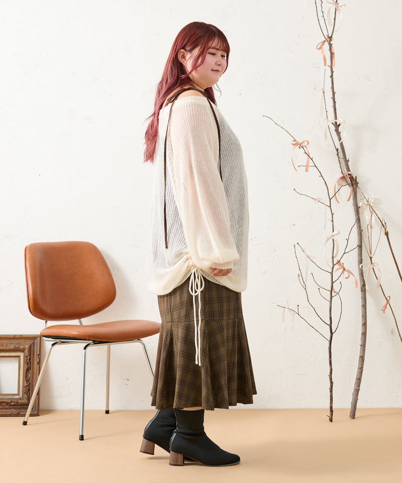 DROST SHEER OVER KNIT/ドロストシアーオーバーニット