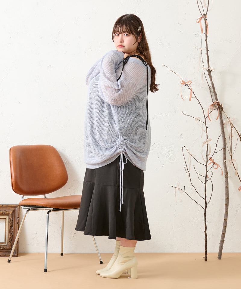 DROST SHEER OVER KNIT/ドロストシアーオーバーニット