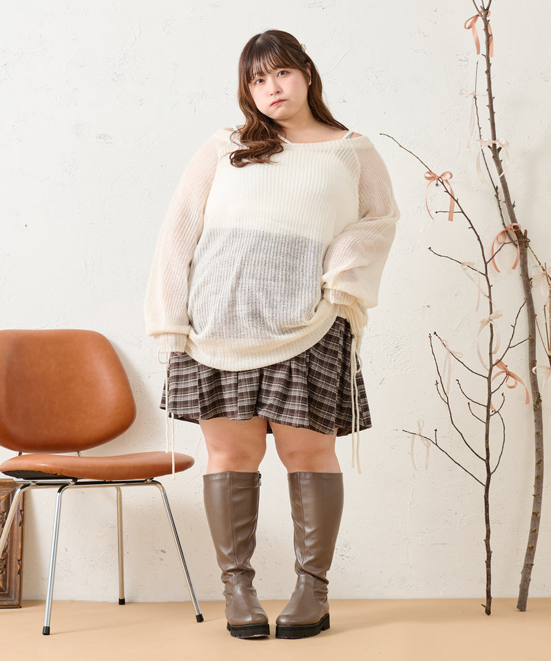 DROST SHEER OVER KNIT/ドロストシアーオーバーニット