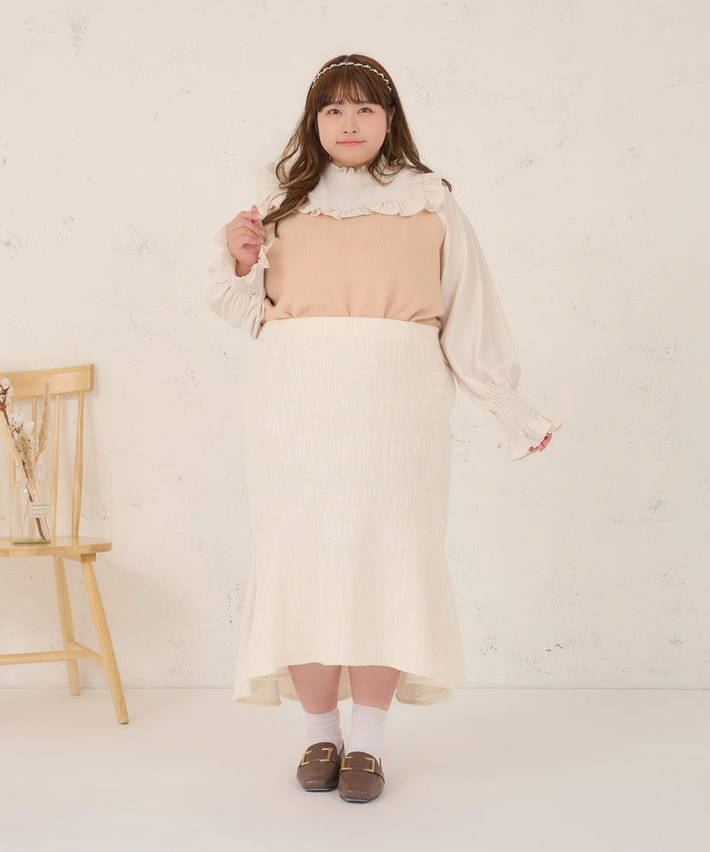 TWEED FISHTAIL MERMAID SKIRT/ツイードフィッシュテールマーメイドスカート