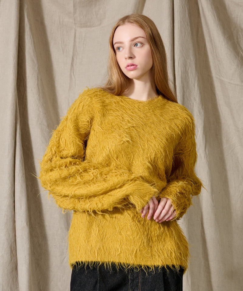 新色追加【WETTEMPT｜ウィテンプト】WOOL MIXED PERM SHAGGY KNIT /ウールミックスパーマシャギーニット