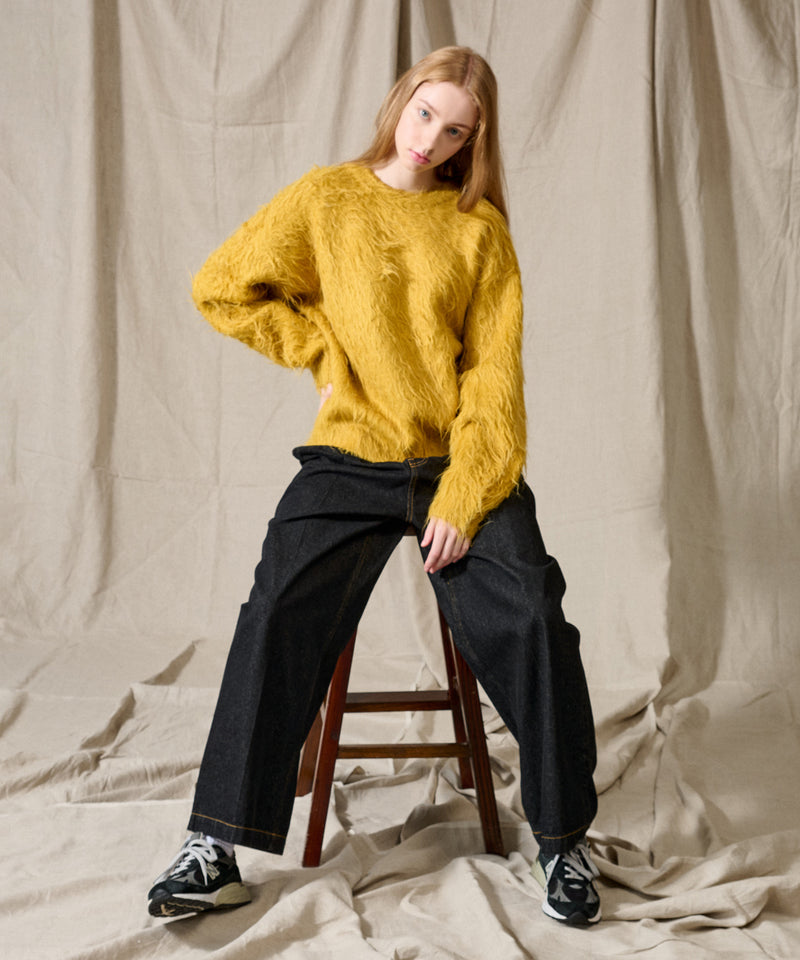 新色追加【WETTEMPT｜ウィテンプト】WOOL MIXED PERM SHAGGY KNIT /ウールミックスパーマシャギーニット