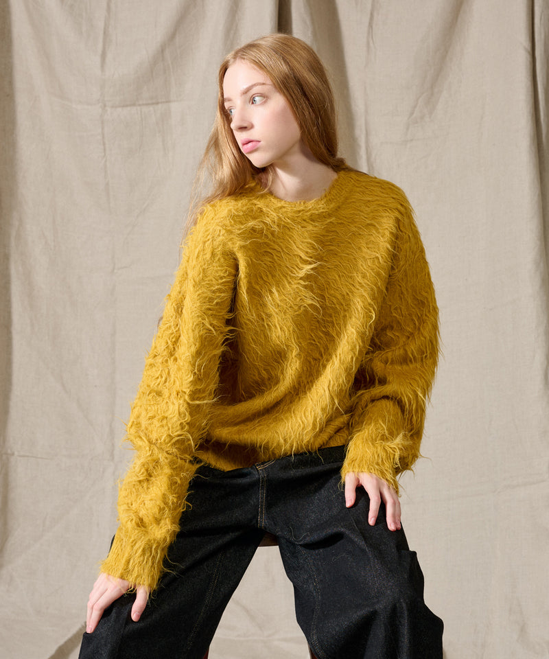 新色追加【WETTEMPT｜ウィテンプト】WOOL MIXED PERM SHAGGY KNIT /ウールミックスパーマシャギーニット