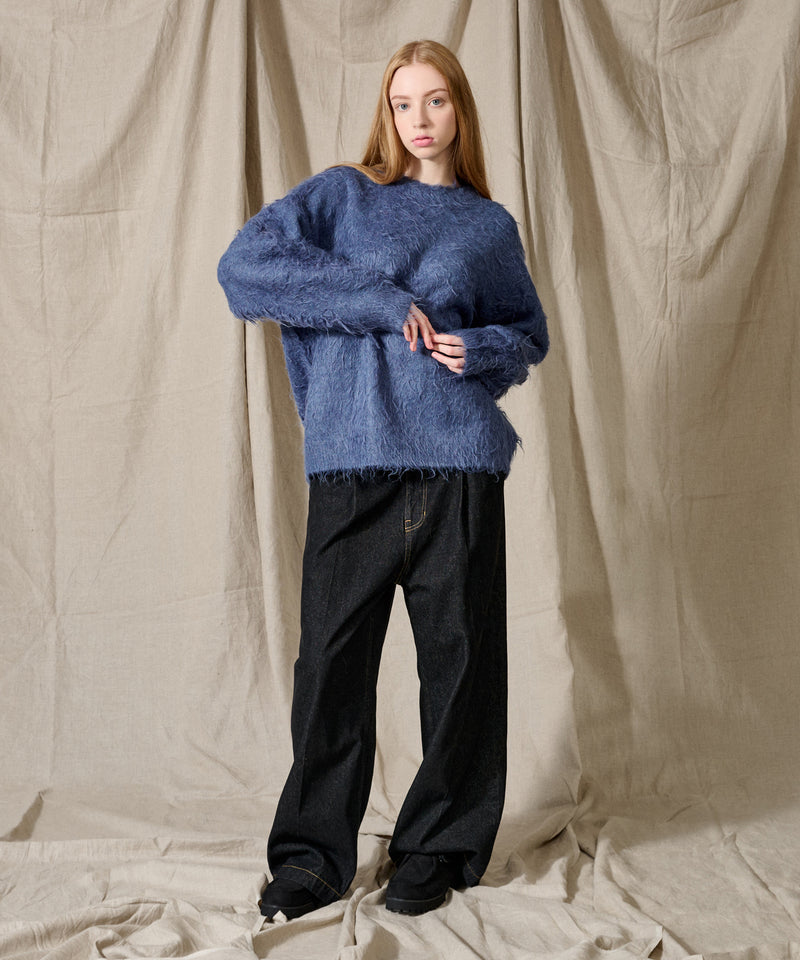 新色追加【WETTEMPT｜ウィテンプト】WOOL MIXED PERM SHAGGY KNIT /ウールミックスパーマシャギーニット