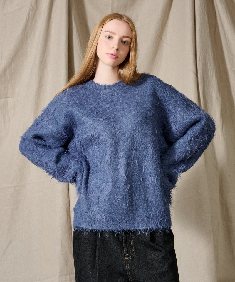 新色追加【WETTEMPT｜ウィテンプト】WOOL MIXED PERM SHAGGY KNIT /ウールミックスパーマシャギーニット