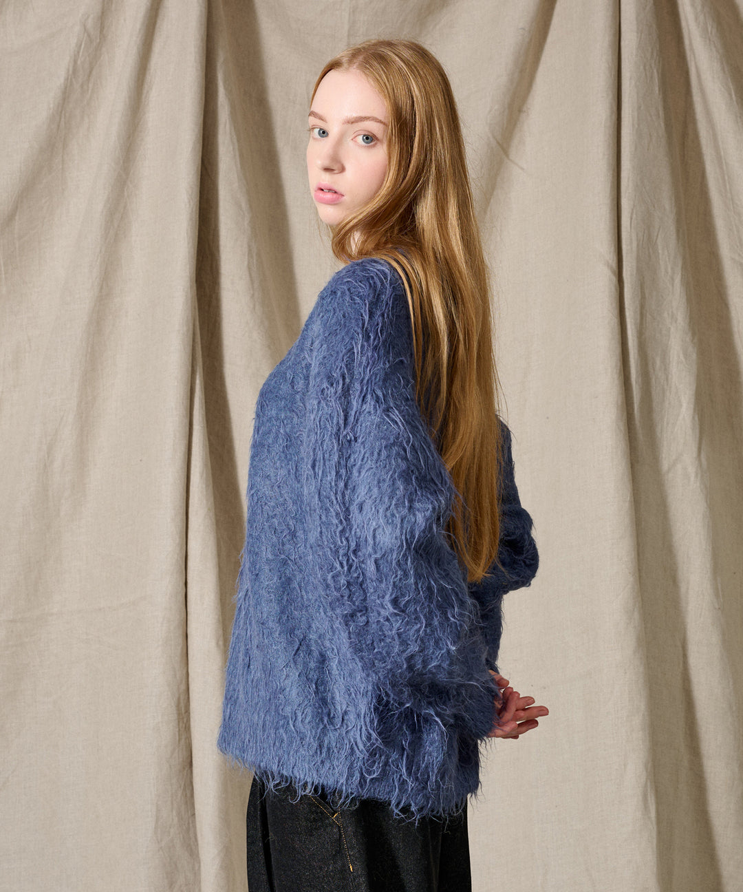 Unlikely / Tie Wool Tweed (Beige Herringbone)