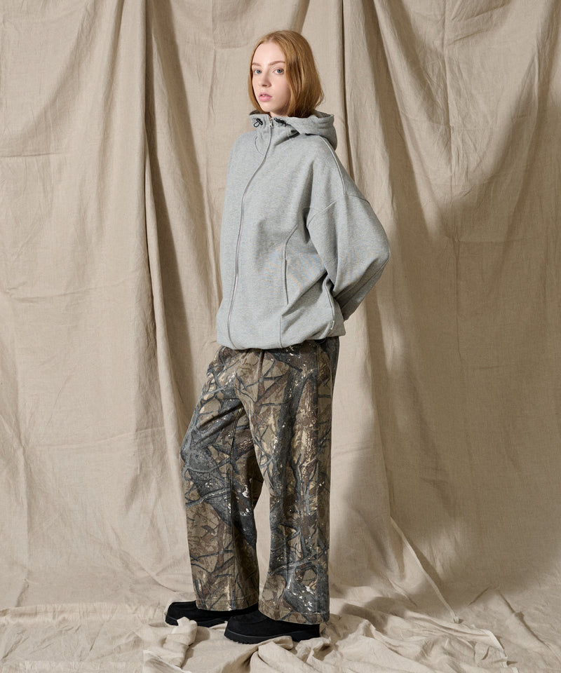 【WETTEMPT｜ウィテンプト】　1 TUCK REAL TREE PANTS/ワンタックリアルツリーパンツ