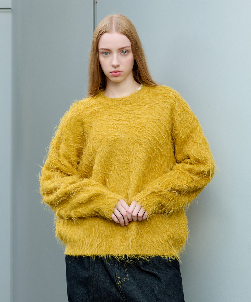 新色追加【WETTEMPT｜ウィテンプト】WOOL MIXED PERM SHAGGY KNIT /ウールミックスパーマシャギーニット