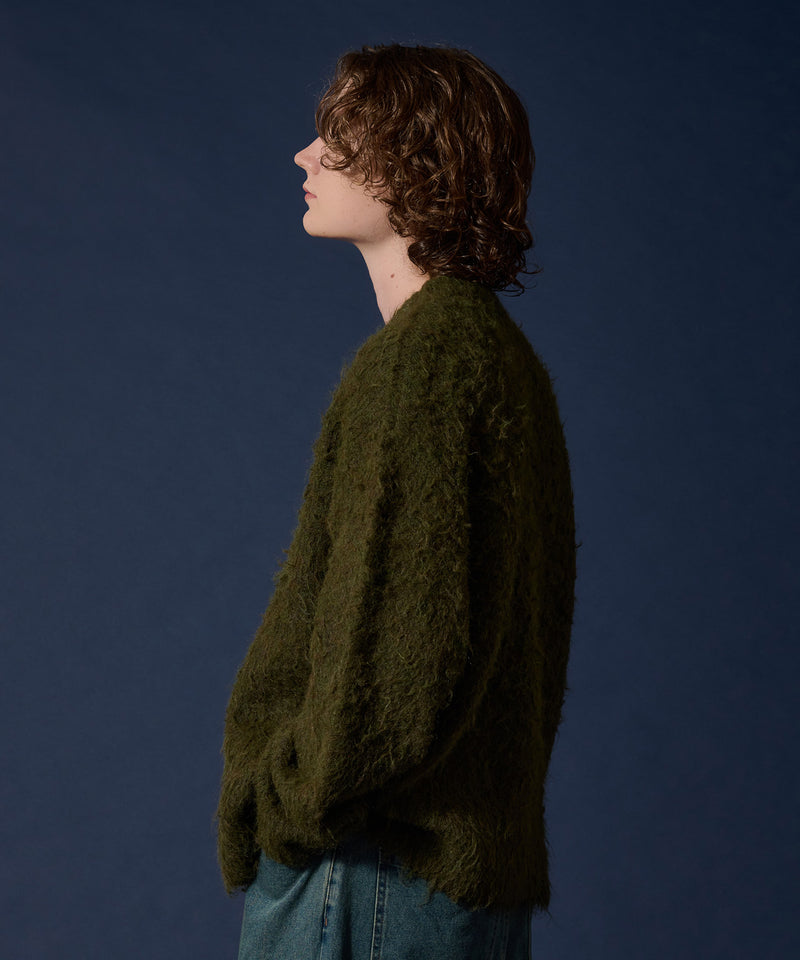 【WETTEMPT】WOOL MIXED SHAGGY KNIT /ウールミックスシャギーニット
