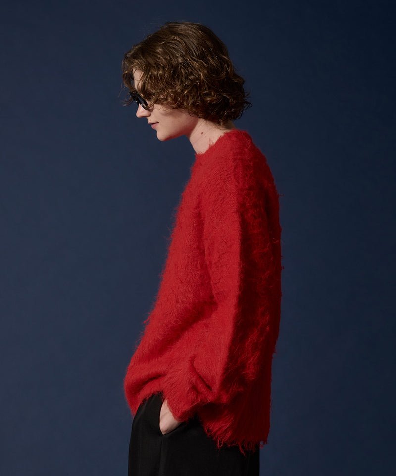 【WETTEMPT】WOOL MIXED SHAGGY KNIT /ウールミックスシャギーニット