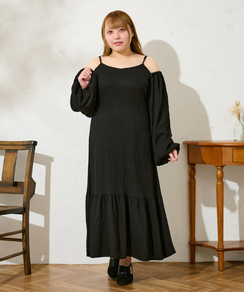 MULTIWAY JACQUARD ONE PIECE / 3wayジャガードロングワンピース