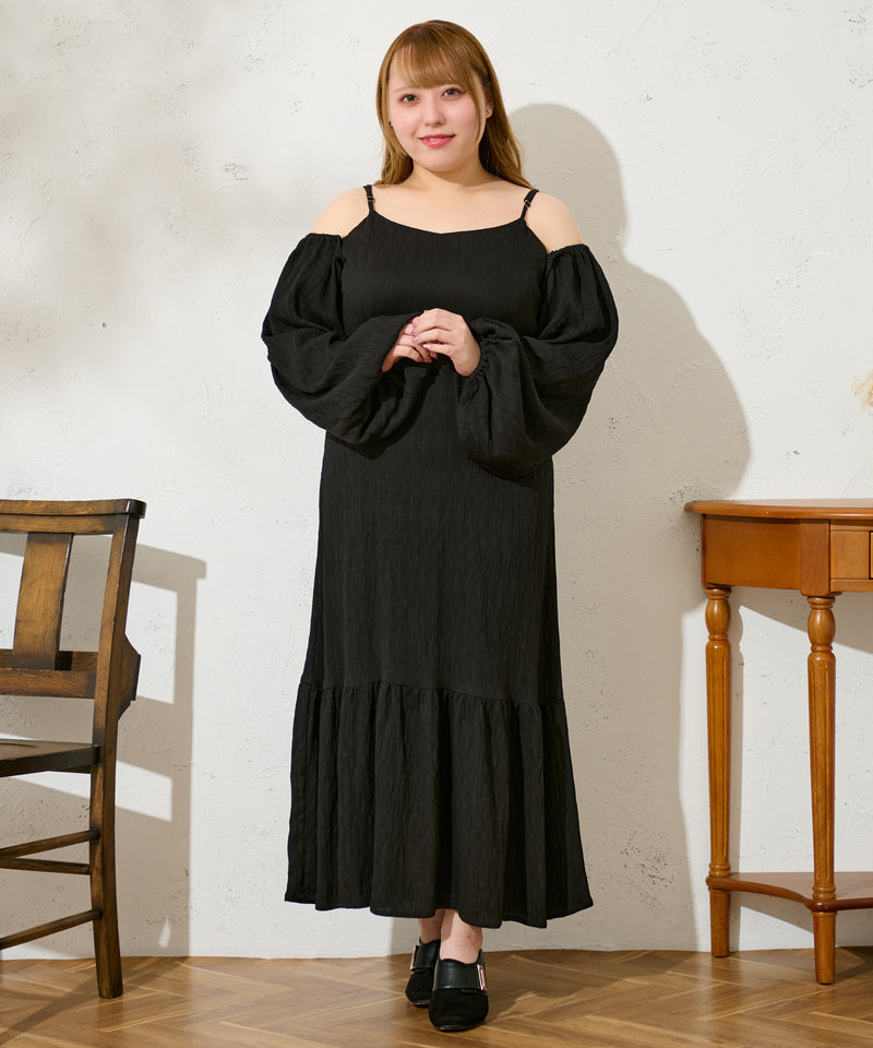 MULTIWAY JACQUARD ONE PIECE / 3wayジャガードロングワンピース