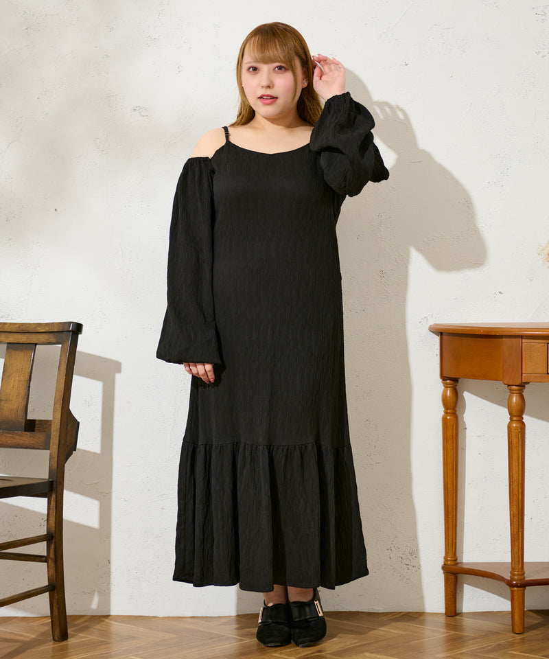 MULTIWAY JACQUARD ONE PIECE / 3wayジャガードロングワンピース