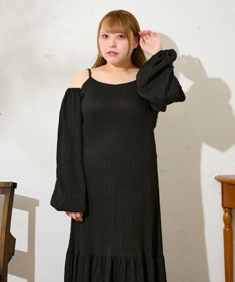 MULTIWAY JACQUARD ONE PIECE / 3wayジャガードロングワンピース