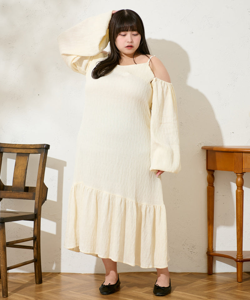 MULTIWAY JACQUARD ONE PIECE / 3wayジャガードロングワンピース