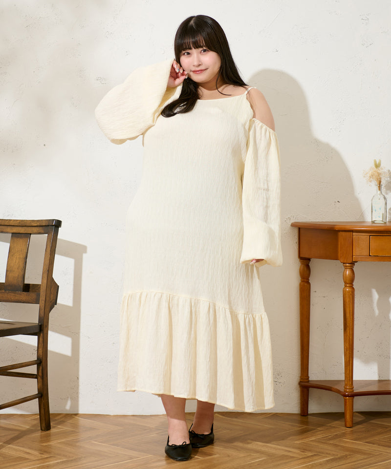 MULTIWAY JACQUARD ONE PIECE / 3wayジャガードロングワンピース