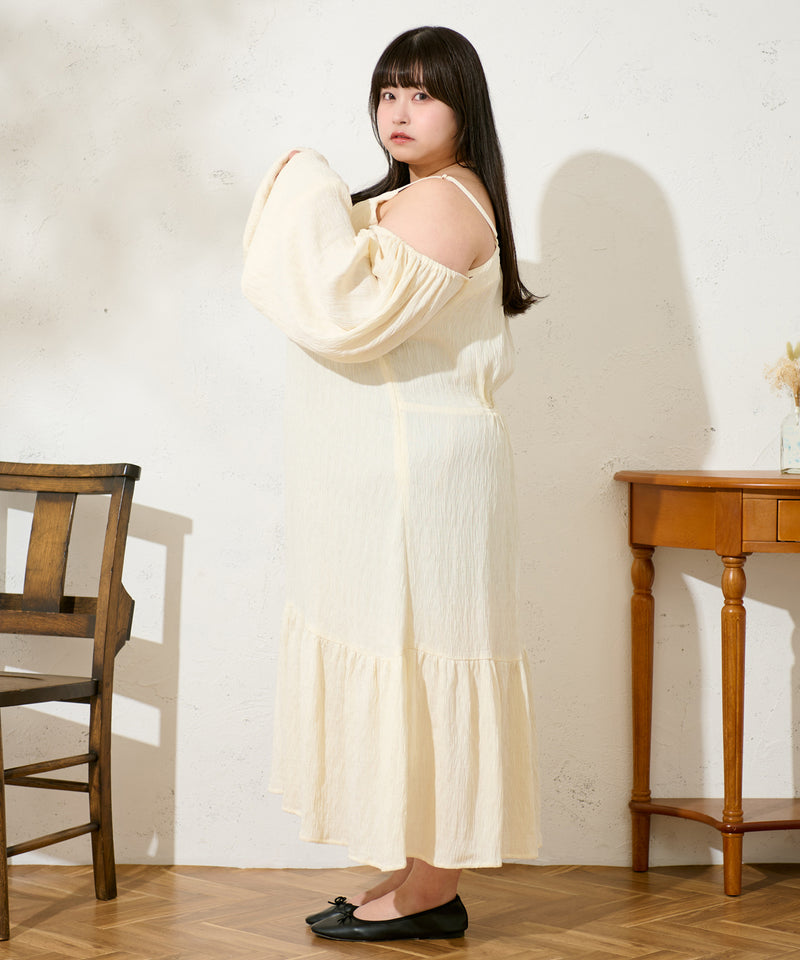 MULTIWAY JACQUARD ONE PIECE / 3wayジャガードロングワンピース