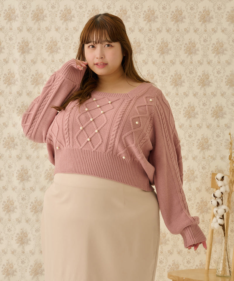 PEARL CABLE KNIT/パールケーブルニット|Louiosy ルオシー