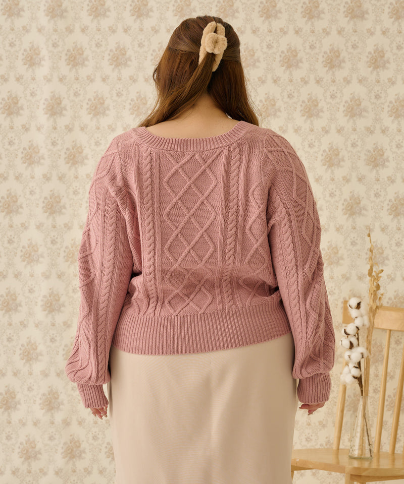 PEARL CABLE KNIT/パールケーブルニット