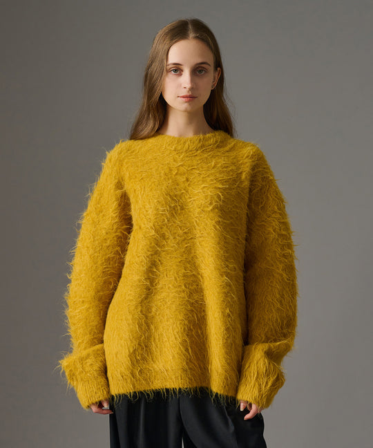 新色追加【WETTEMPT｜ウィテンプト】WOOL MIXED PERM SHAGGY KNIT /ウールミックスパーマシャギーニット
