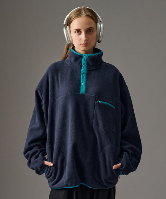 【WETTEMPT｜ウィテンプト】BI-COLOR FLEECE PULLOVER / バイカラーフリースプルオーバー