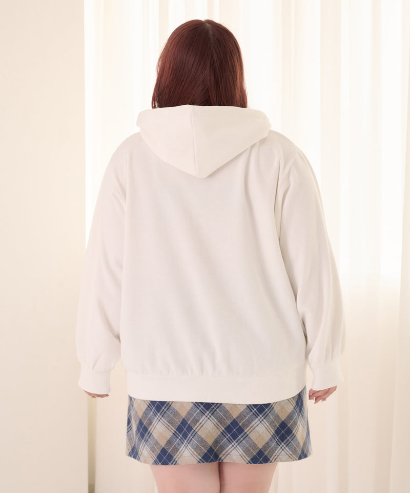 EMBROIDERY TUNIC HOODIE/刺繍チュニックパーカー